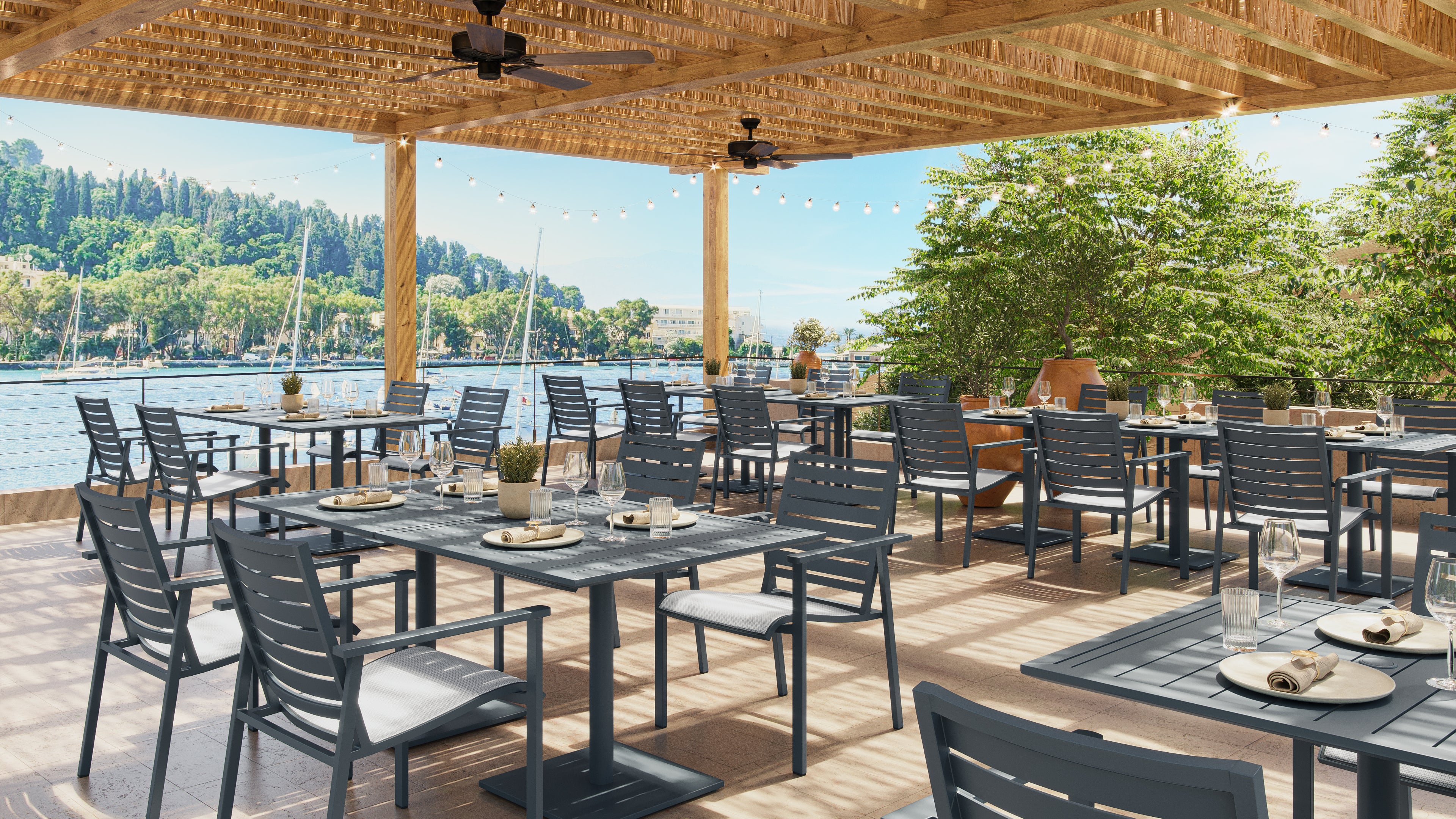 Nassau Sling & Slat Dining Chair