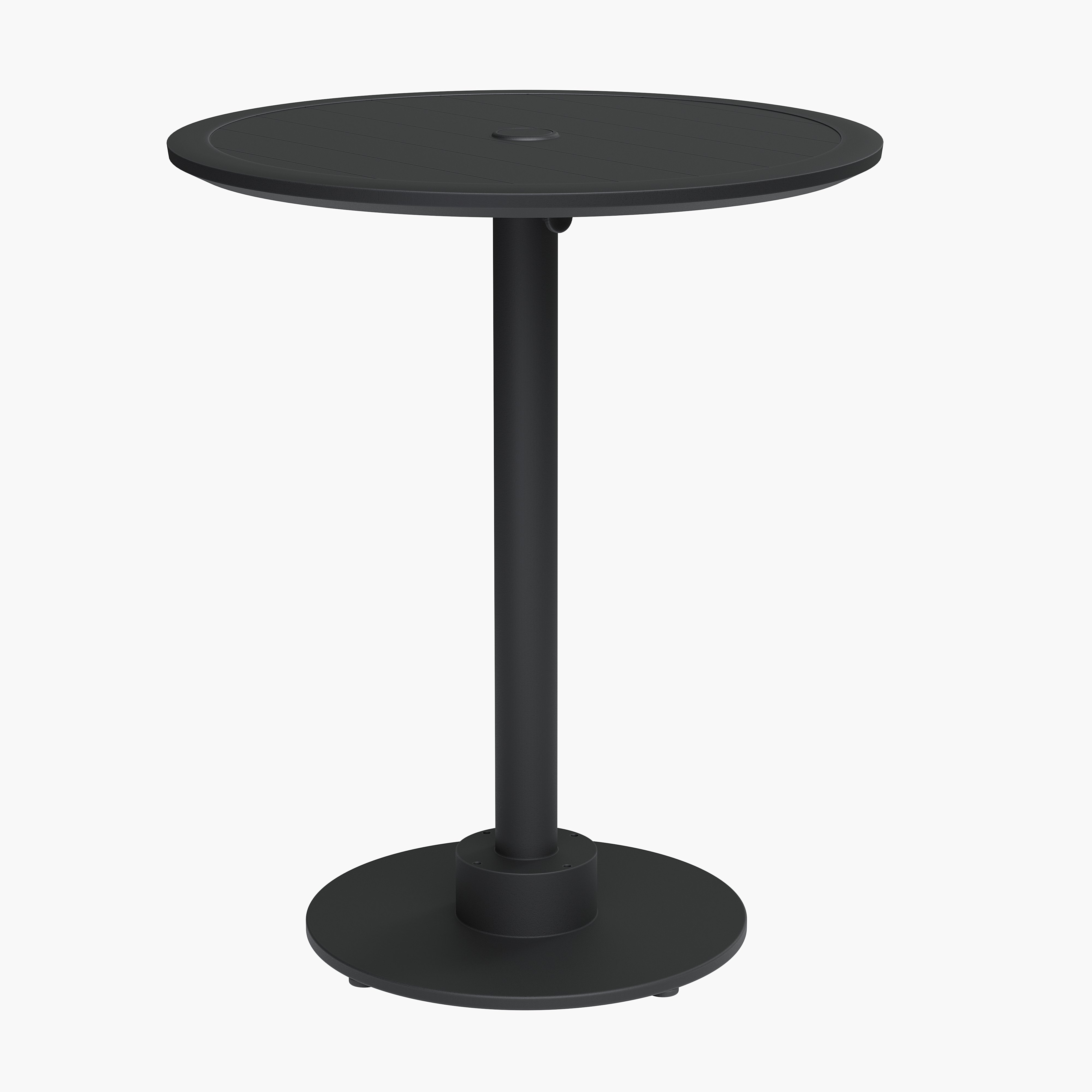 Providence 30" Round Pedestal Slat Top Bar-height Table