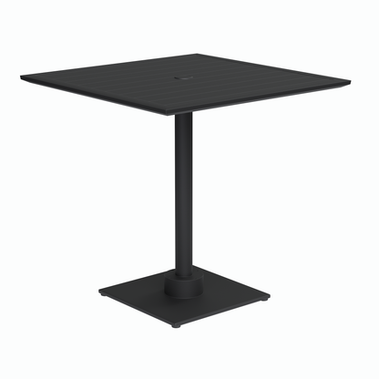 Providence 30" Square Pedestal Slat Top Dining Table