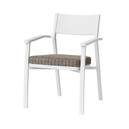 Marina Stack Mixed Media Wicker Dining Chair